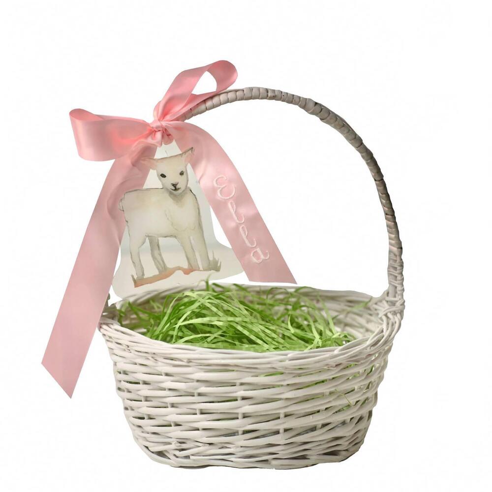 NEW OVER THE MOON lamb display ornament in pink